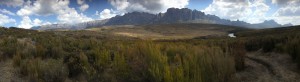 Panorama vanaf onze kampeerplek op het Andohariana plateau